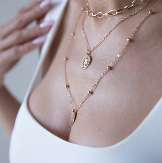 Zendaya Gold Multi Layer Necklace
