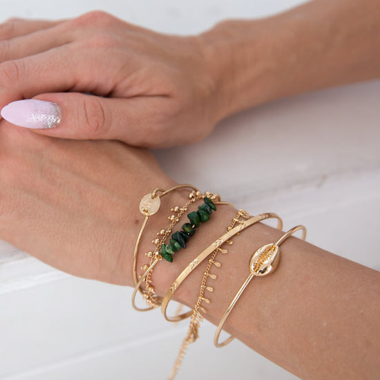 Bella Emerald Multi Layer Bracelet