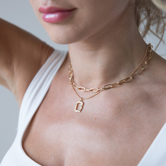 Zaira Guld Multi Layer Necklace